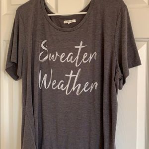 Like New sweater weather shirt